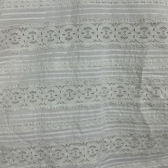 Sezane Tinai Blouse Ecru White Size 36 French US 4 Top Lace Crochet Minimalist - Picture 10 of 16